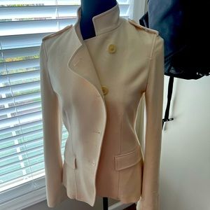 Theory Wool Jacket, Ivory, Size 6, Beautiful